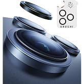 URUCHI Premium Safir Kamera Lens Koruyucu iPhone 17 Pro / 17 Pro Max, Havacılık Sınıfı Al&uuml;minyum &Ccedil;er&ccedil;eve, Ultra HD Netlik, &Ccedil;i