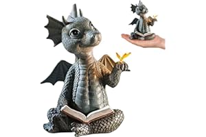 TQPXZO Escultura de Dragón de Resina, Figura Decorativa para Jardín Exterior, Regalo para Mamá