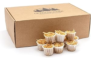 LE BOUSCATIER Accendisigari Premium in segatura e cera vegetale in una capsula di carta 100% naturale per luci da campo, barbecue, griglia, camino stufa a legna e accendi carbone, Combustione da 15 a 20 minuti