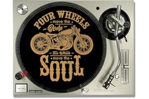 IDYD Rebel Motor Soul CORK DJ SLIPMATS/Turntable SLIP MATS - Vinyl