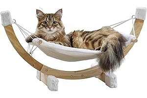 KERBL PET Kerbl, amaca Siesta, telaio in legno, 73 x 36 x 34 cm, bianco