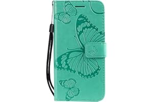DENDICO Cover per Galaxy A40, Pelle Portafoglio Custodia per Samsung Galaxy A40 Custodia a Libro con Funzione di appoggio e Porta Carte di Credito - Verde