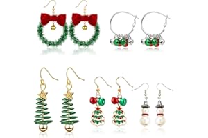 SUNSHINE SMILE Weihnachtsohrringe Silber 925,Weihnachtsohrringe,Ohrringe Weihnachten,Weihnachtsohrringe Damen,Ohrstecker Weihnachten,Weihnachts Ohrringe,Ohrringe Weihnachten Damen Haengend,Tannenbaum Ohrringe