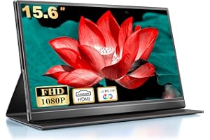 CUIUIC Monitor portátil de 15,6 Pulgadas con USB-C y HDMI | 1080P | Compatible con VESA | Conexión a teléfonos, portátiles, PCs, Xbox, PS4/5