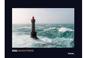 Leuchttürme - KUNTH Wandkalender 2026: Hochwertiger, bildstarker Kalender mit Spiralbindung im Großformat (KUNTH Wandkalender Black Edition 60 x 45 cm)