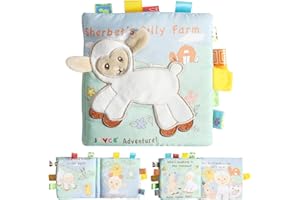 CEVIKNO Libros Bebe Juguetes Bebes 0 3 6 12 Meses,Libro de Tela Blandos para Bebe Recien Nacido,Libro de Juguetes Aprendizaje y Educativo Juguete Cuento Tela, Regalos para Recien Nacido Bebés Niños