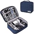 Seagull flight of fashion Nylon 2 Layer Gadget Organizer Case,Electronic Accessories Bag,Tech Organizer Pouch For Hard Disk,Pen Drive For Home&Travel-24 X 18 X 10 Cm-Navy Blue-Model 1