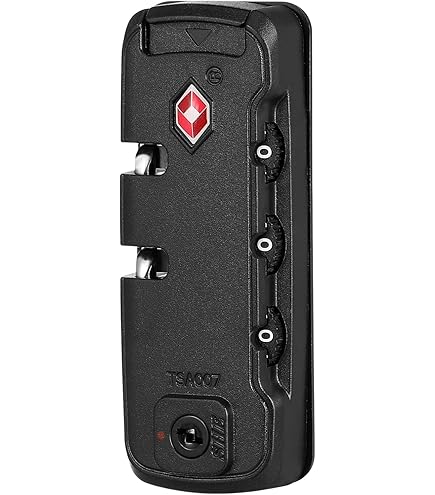Cadenas à Bagages ANVIL Homologué TSA - Câble Acier, Combinaison 3 Chiffres