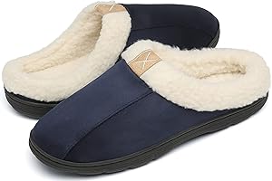 DAFENP Pantofole Uomo Invernali Memory Foam Calde Ciabatte Chiuse Antiscivolo Slipper Scarpe Casa Interno Esterno