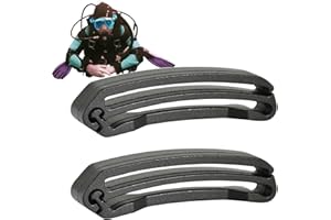 Rianpesn 2 clips pour sangle Molle - Anti-érosion - Pour ceinture plongée