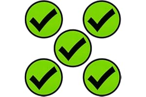 2DOBOARD Check Magneti - Segno Di Spunta - 5 Pezzi - 5 cm di diametro