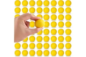 LDHHYH 40PCS Practice Foam Golf Balls, 42mm Lightweight Yellow Foam Golf Balls for Adult Beginner Indoor Outdoor Training