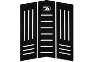 AQUBONA 3 pezzi Stomp Pad Tavola da Surf EVA Traction Pad con 3M adesivo professionale Tail Pad/Si applica a tutte le tavole - Tavole da surf, Shortboard, Longboard, Skimboard/Scelte multiple di colore