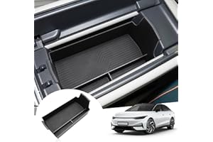 ‎GAFAT GAFAT Kompatibel mit Neu VW ID.7 2024 2025 Mittelkonsole Aufbewahrungsbox, ID7 2024 GTX Tourer Armlehne Organizer Tray Ablagen Handschuhfach, ID.7 Zubehör