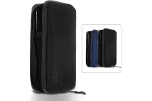 UZIRO Funda Móvil Bicicleta Impermeable Ciclista, Bolsa Móvil Ciclismo para Bici Gravel y Bikepacking (Negro)