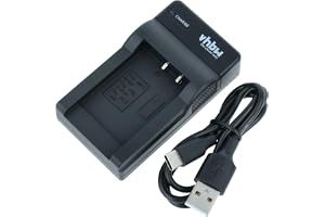 vhbw USB-C laddare kompatibel med traveler S/N:NP40_LP200511 | P/N:02491-0037-01 för kamera – laddningsskal + USB-C kabel lad