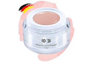 ‎ND24 NAILDESIGN ND24 NailDesign – Make Up Camouflage Gel für Gelnägel – Cover Gel für eine Nagelmodellage wie im Nagelstudio – Aufbaugel für Babyboomer Nägel – Made in Germany & vegan (5ml | beige)