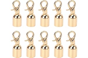 CCYLEZ Rope End Stopper Set 10 Pieces, Zinklegering Kabeländhatt för