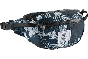 4Monster Foldable Waist Bag with Adjustable Strap, Portable Bum Bag Super Lightweight, Water Resistant Fanny Pack for Men Women Outdoor Hiking Running Travel Camping Sport