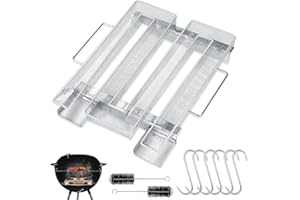 BNGXR Générateur de Fumée Froide en Acier Inoxydable pour Fumoir Professionnel, Fumage à Froid Granule, Brosse et Crochet