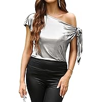 Caraco Soie Débardeur Satin Zeagoo - Col V, Sans Manches, Matières Stretch, Coupe Ajustée Haut Col V Basique