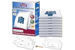 Pymin 8 Pack GN Staubbeutel Ersatz kompatibel mit Miele Staubsaugerbeutel Classic C1, Komplett C2 C3, S227 S240, S270, S400, S400i, S600, S2, S5, S8 Serie Staubsauger