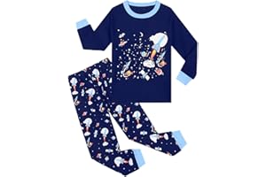 Pilipulu Pijamas Niños Algodón Puro Dinosaurio Coche Espacio Manga Larga Otoño Invierno 3-9 Años