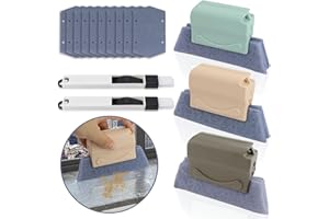 ‎FOSOLONI Fosoloni 15 Stück Fensterrillen Reinigungswerkzeug Set, Reinigungsbürsten für Fensterschlitze, Bürste Fensterrahmen Reiniger FensterreinigungsbüRste Fensterrillen für Küche, Badezimmer