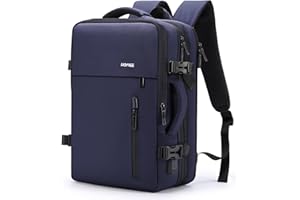 ‎HOMIEE HOMIEE Handgepäck Reiserucksack, Supergroß Laptop Rucksack 15.6 Zoll Erweiterbar Diebstahlsicher Wasserabweisend Daypack Flug Genehmigt Backpack Kabinenrucksack Bordgepäck 40L Rucksack