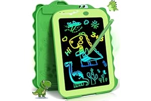AITUITUI Tablette Dessin Enfant Jouet 3 4 5 6 7 Ans Garçons Fille Cadeau de Noël D'anniversaire, 8,5 Pouces Tablette LCD Jeux Educatif Jouet Enfants 3-7 Ans Garçons, Dinosaure Coloré Dessin Ardoise Magique