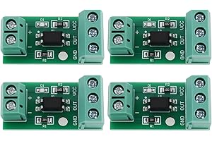 The Lord of the Tools 4X Module D'isolation Optocoupleur 1 Canal PC817 (3-5 V) Adapté à L'isolation du Signal D'isolateur Photoélectrique