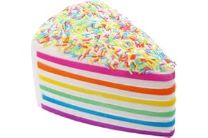Anboor Squishies tr¨®jk?tne ciasto t?czowe z serem Jumbo wolno rosn?ce pachn?ce Kawaii Squishies Prime Food Toys 1 sztuk