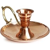 Turna Bakır Elit Mumluk &amp; El Şamdanı Kendinden Iğneli Mum Hediyeli Kırmızı Turna2619-1