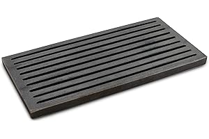 GRILLROSTPROFI Ash grate, fire grate, charcoal grate, fireplace grate in premium quality, cast iron, 18 x 36 cm