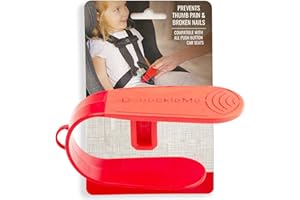 UnbuckleMe Car Seat Buckle Release Tool - As Seen on Shark Tank - Easy Car Seat Buckle Opener Aid for Parents, Grandparents, Arthritis, Long Nails, Older Kids - Red