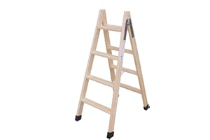 ESCALERAS CLIMENT Escalera madera plegable tijera c/tacos 3 peldaños