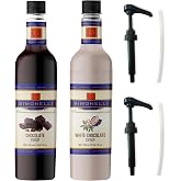 SIMONELLI CHOCOLATE Kahve ve Kokteyl Şurubu &Ccedil;ikolata Aromalı + Beyaz &Ccedil;ikolata Aromalı 700 ml + 2 ADET POMPA