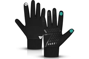 WESTWOOD FOX Rękawiczki zimowe dla mężczyzn i kobiet, miękkie, ciepłe rękawiczki termiczne z ekranem dotykowym, antypoślizgowy uchwyt, elastyczny mankiet, wiatroodporne rękawiczki