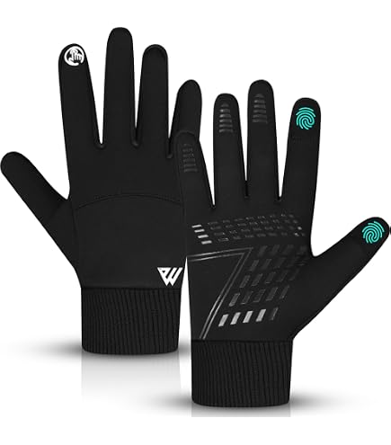 Gants De Cyclisme Hiver YESWEL – Imperméables, Thermiques, Tactiles, Coupe-vent, Pour Homme Et Femme (tailles M-XL)