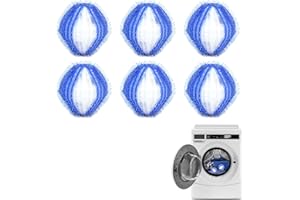 SEGMINISMART Quita Pelos Mascota,Atrapapelos Mascota,Atrapa Pelos Lavadora,Bolas Atrapa Pelos Lavadora,Bolas de Lavado,6PCS Bola de Lavado Reutilizable para Eliminar el Pelo de Las Mascotas en la Lavadora,Azul