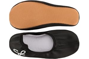 Siegertreppchen® Scarpe da Ginnastica Artistica in Pelle (24-40) Bianco - Scarpe da Ballo per Ragazze, Ragazzi e Adulti