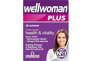 Multivitamin Tablets for Women, Wellwoman Tablets Plus Omega 3-6-9