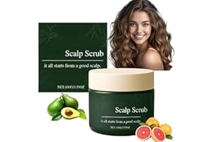 SHUNJIAN Natural Scalp Scrub,Scalp Exfoliator Scrub for Deep Cleansing & Nourishing,Hair Scr/ub to Relieve Itchy Sc/alp & Dandruff,Gentle Sca/lp Care with Sca/lp Scru/b,Hair Stenghten Hair Treatment Nourishing
