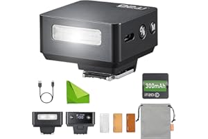 Godox iT20 C Kamera Blitz für Canon EOS R7 R6 R5 R6 Mark II R5 Mark II, 45G Ultra-Compact, One-Touch-M/TTL, Magnetfarbfilter, 700+ Blitze, 1,5s-Recycling & Präzise Leistungssteuerung (Schwarz)