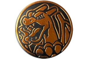 POKÉMON Official POKEMON Coin - Charizard - Holo FOIL Shiny - Trading Card Game Flipping Coin