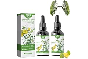LINXINS Dendrobium & Mullein Extract Mullein Leaf Extract for Lungs Mullein Drops for Lungs Lung Cleanse Lignosus for Lungs Effective Mucus Expulsion (2 PCS)