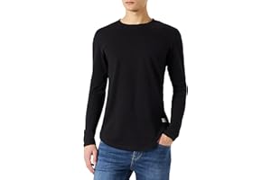 JACK & JONES Male Langarm-T-Shirt Einfarbig Langarm-T-Shirt