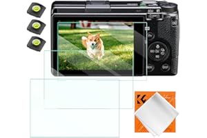 K&F Concept Ochraniacz ekranu do Ricoh GR III, 3 szt. Ochraniacz ekranu ze szkła hartowanego, 3 szt. poziom gorącego buta, 1 szt. ściereczka do czyszczenia