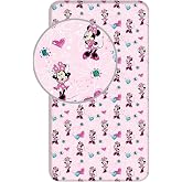 Jerry Fabrics - Minnie Mouse fitted sheets, 90 x 200 cm Jerry Fabrics - Minnie Mouse fitted sheets, 90 x 200 cm