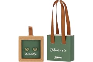 THUN - Orecchini pin con fiocco verde